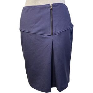 SISLEY navy pleated skirt women's M